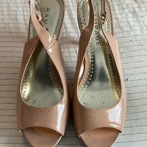 Rampage Heels in Nude Patent